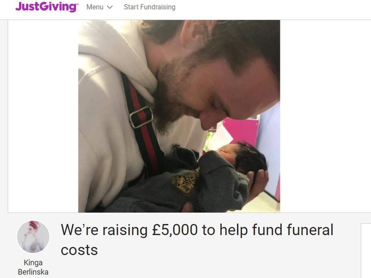 The JustGiving page. Pic: https://www.justgiving.com/crowdfunding/paulius-funeral