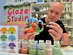 Jon Dempsey runs GlaZe pottery studio and cafe in Bridgnorth