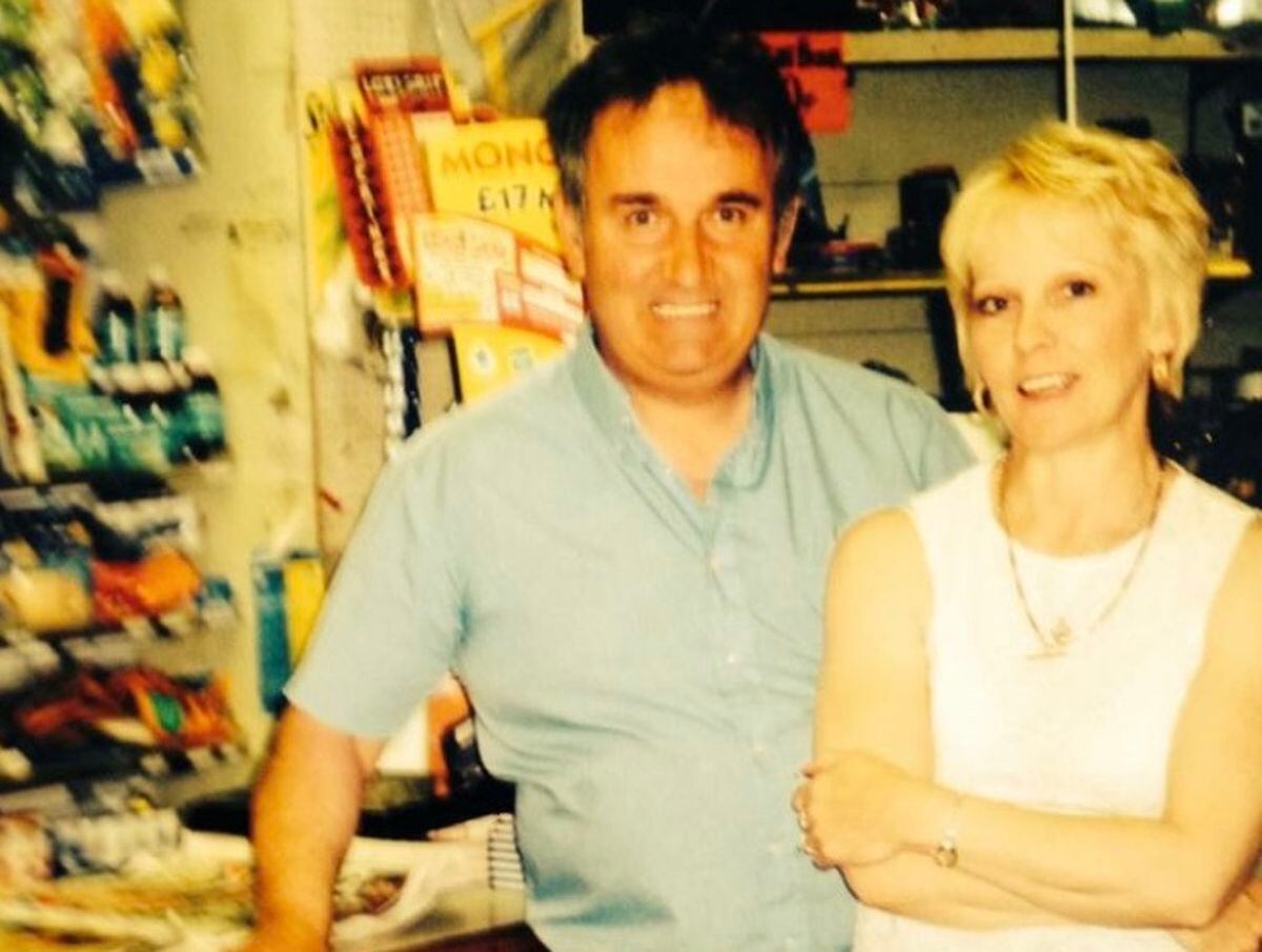 Rob and Glynis Andrews at their shop