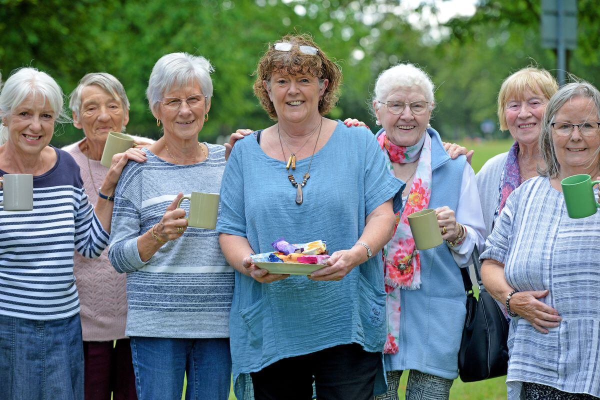 Sharon Pedley, centre, has set up the Connections Cafe at Pelsall Community Centre