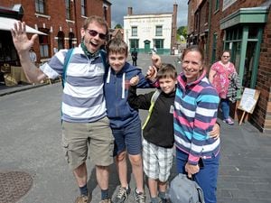 Ben Waine, with family Harry, 13, Daniel, 11 and Alix from Buckinghamshire