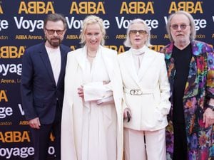Abba's Bjorn Ulvaeus, Agnetha Faltskog, Anni-Frid Lyngstad and Benny Andersson  Photo credit: Ian West/PA Wire            
