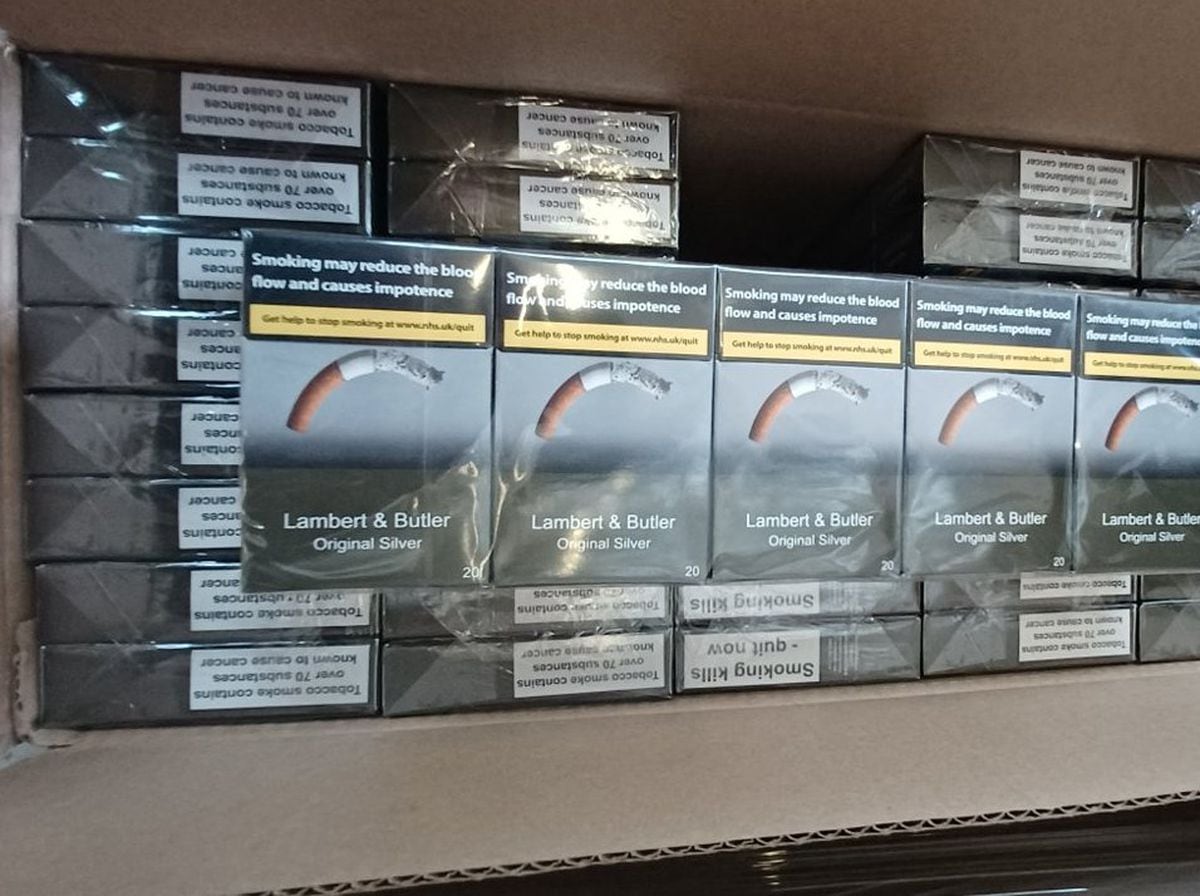Fake cigarettes seized in Walsall. Photo: West Midlands Police
