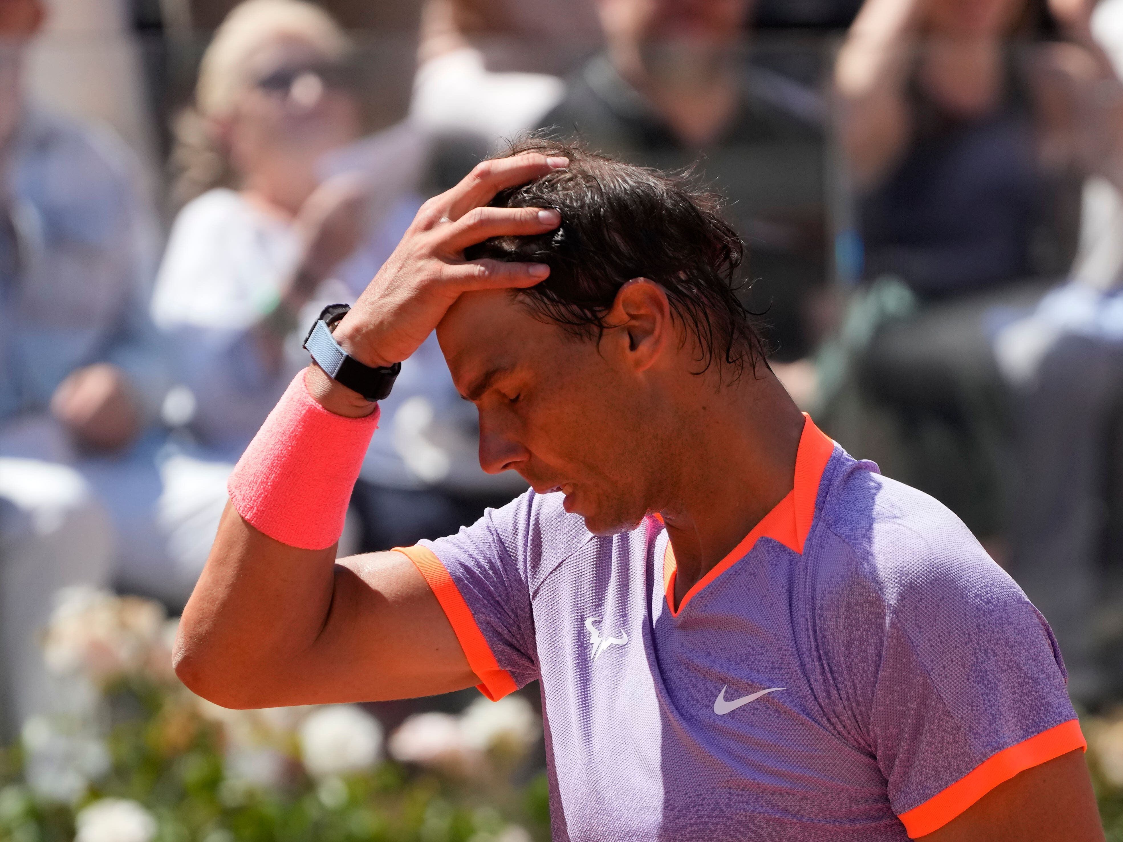 Rafael Nadal loses to Hubert Hurkacz in Rome