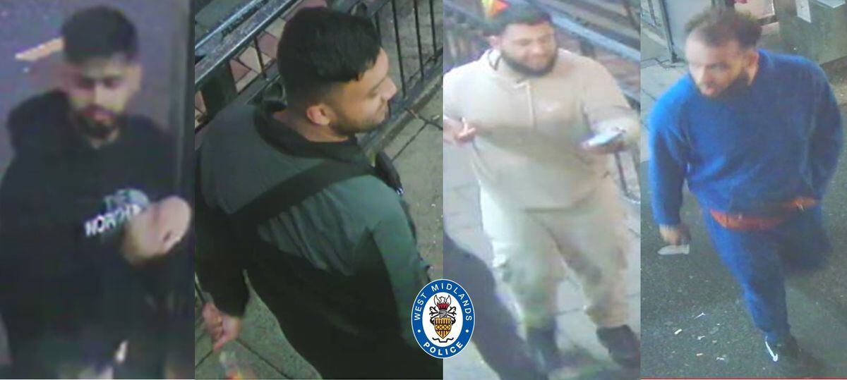 Police want to speak to these men after an assault in Wolverhampton