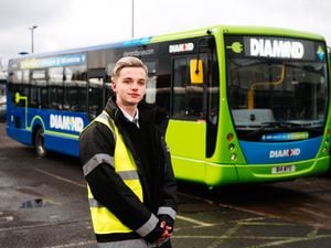 Keenan Johnson became a fully-qualified bus driver in January