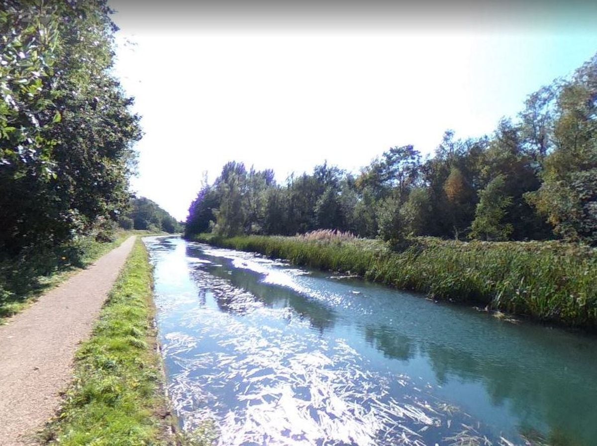 The canal at Turstons Croft, Bilston, Wolverhampton. Photo: Google