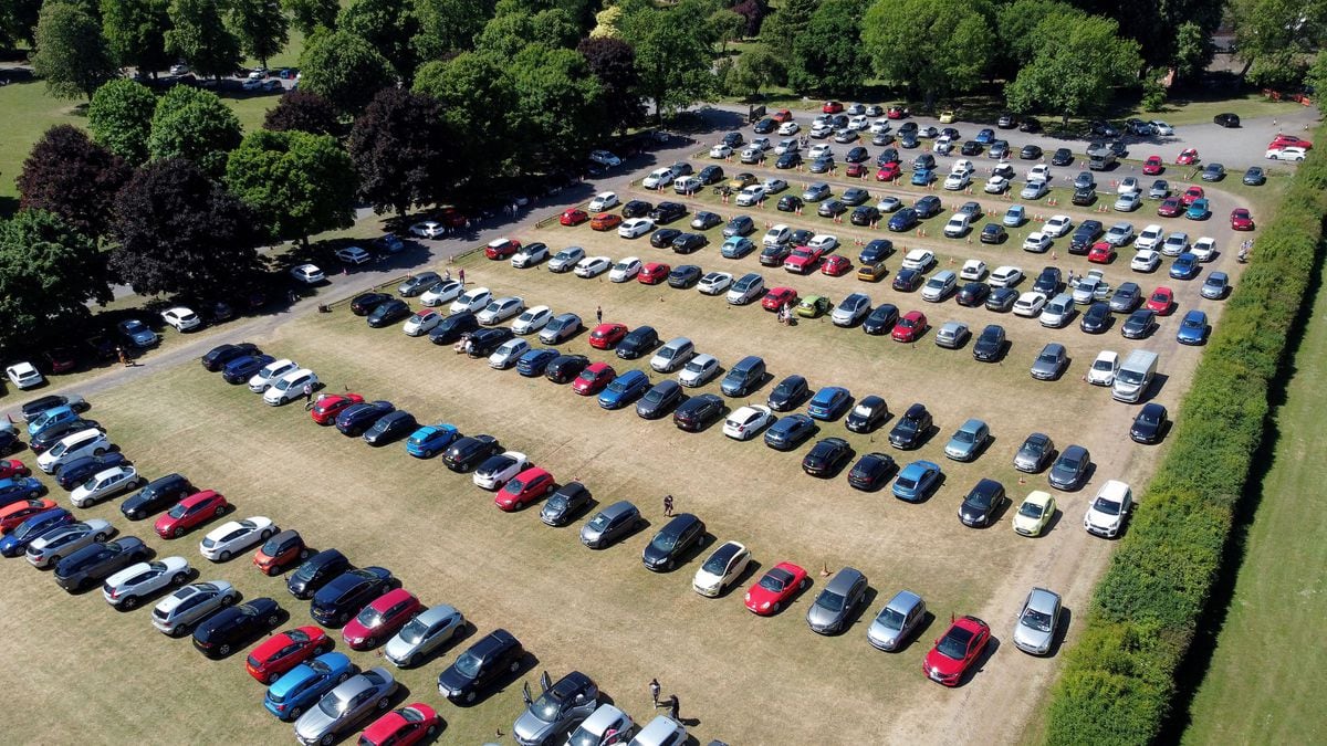 Dudley Council officials had to turn some visitors away after car parks quickly filled at Himley Park