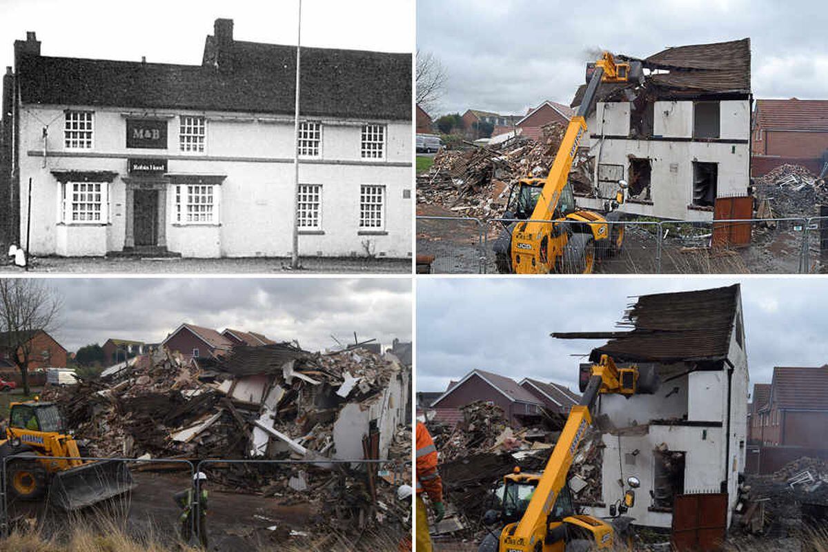 Going, going, gone: Historic Robin Hood pub flattened