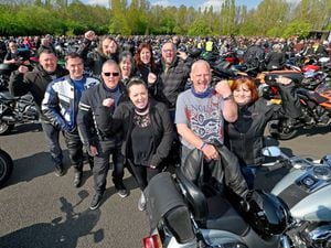 Last year's Bikes4Life annual ride out starting from Meole Brace.