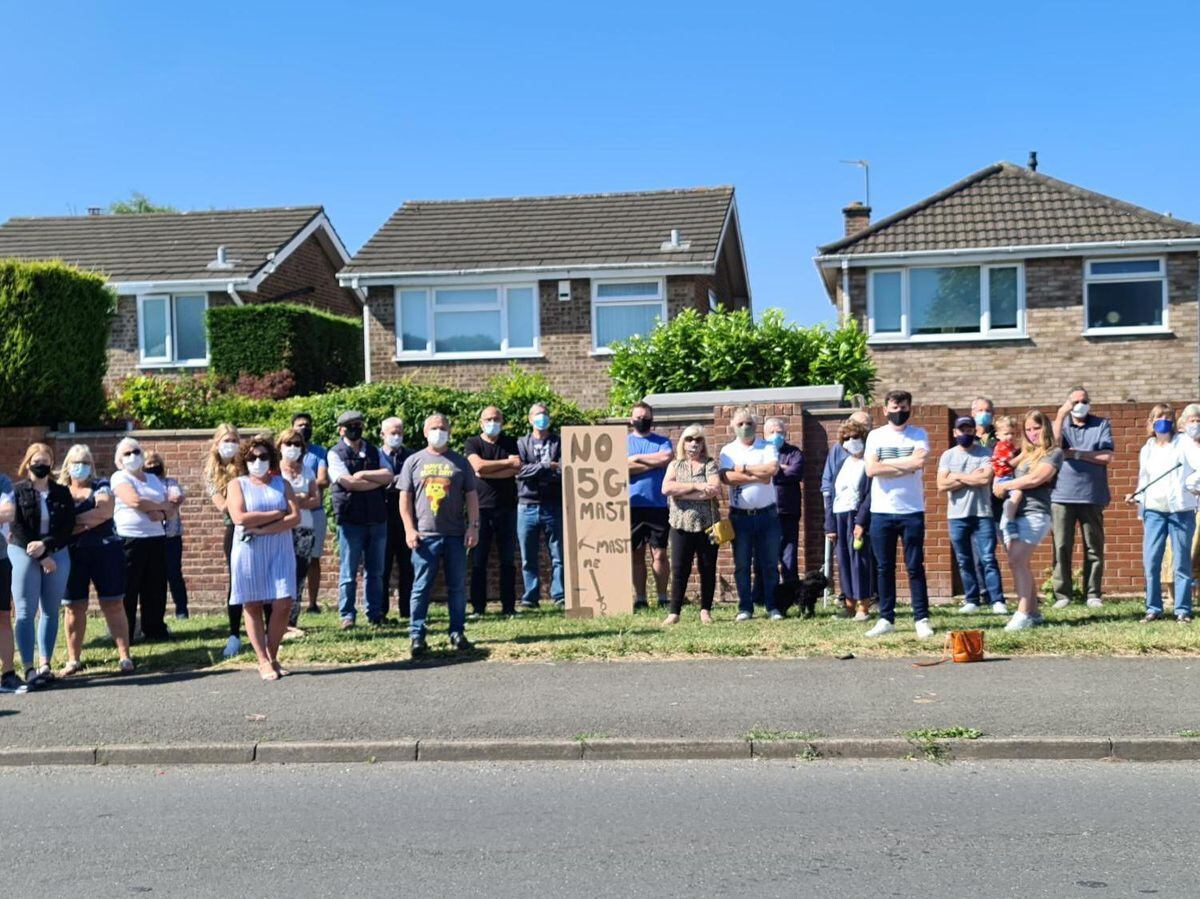 Residents in Stroud Avenue, Short Heath, Willenhall oppose a 5G mast being built near their homes. Photo: Josh Whitehouse