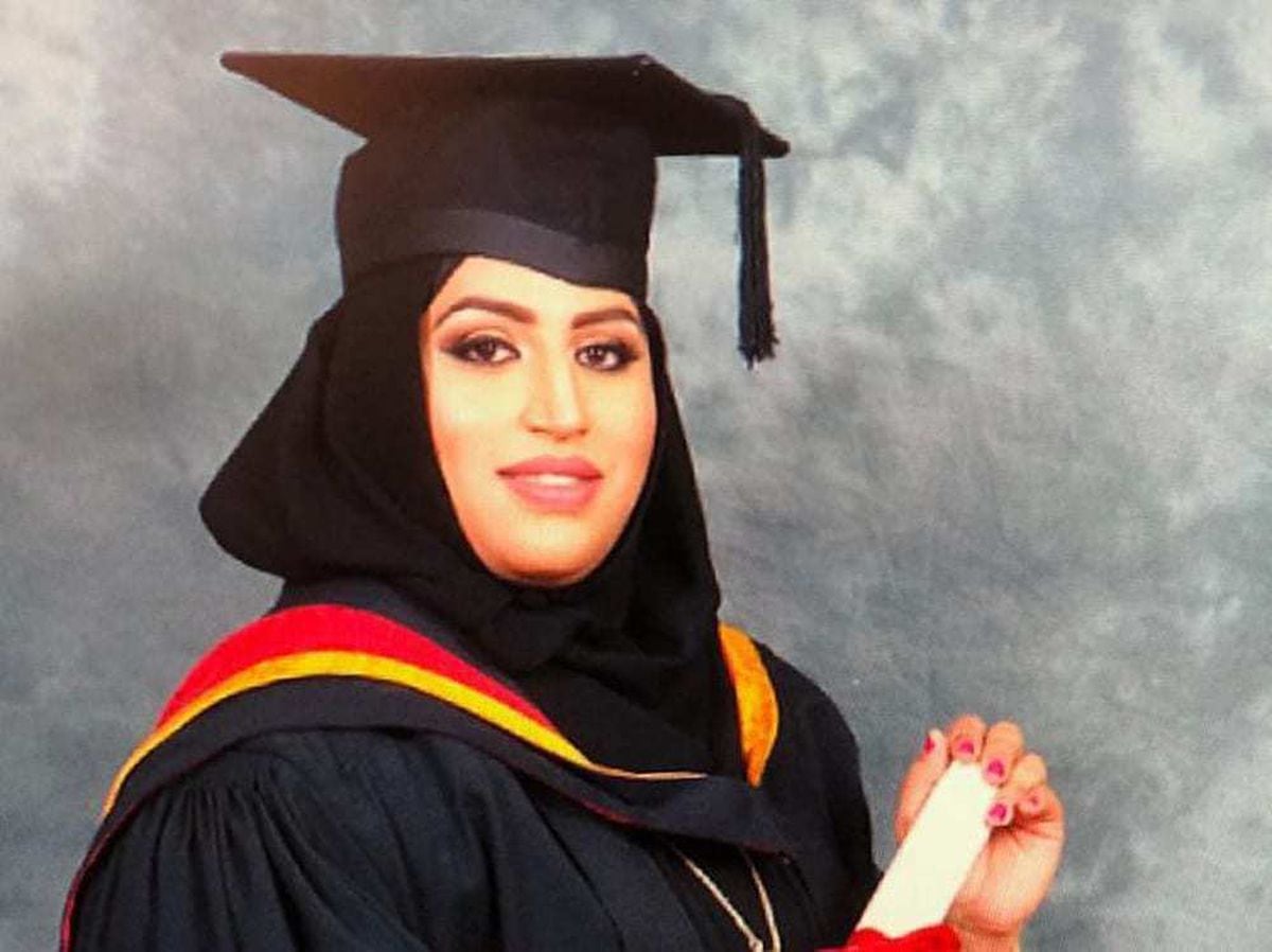 Areema Nasreen pictured after graduating in nursing in 2019. Photo: Twitter