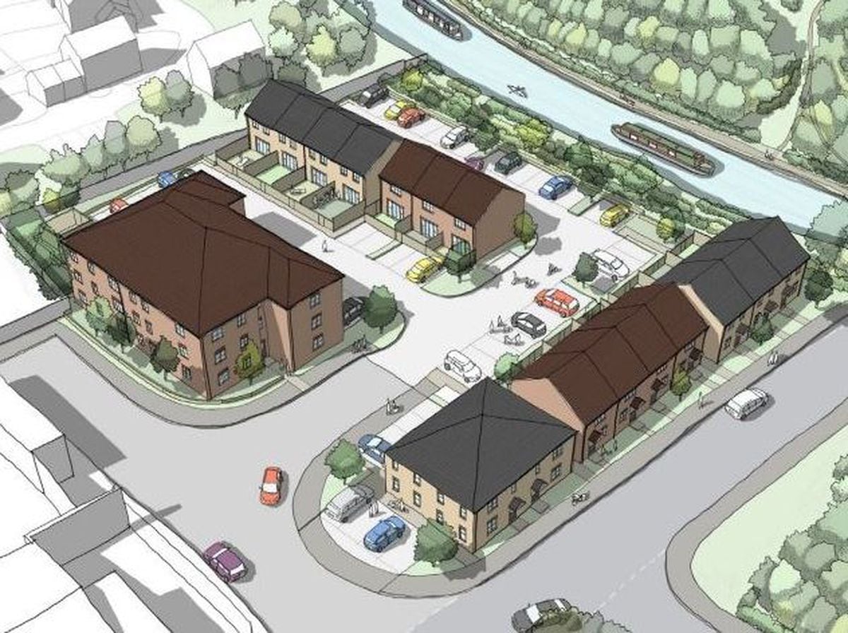 Artist's impression of proposed housing on land off Canalside Close in Walsall. Photo: Umaa Architecture Limited