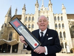 Roy Richardson with the honour