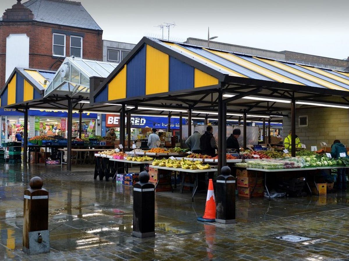 Dudley Market is a focal point for the town centre
