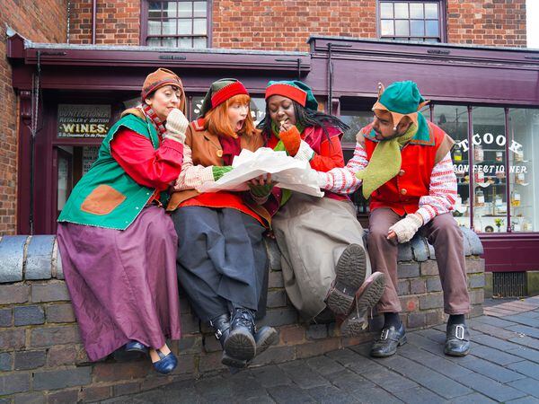Some of the colourful Christmas characters you will meet during a visit to the Black Country Living Museum over the next few weeks