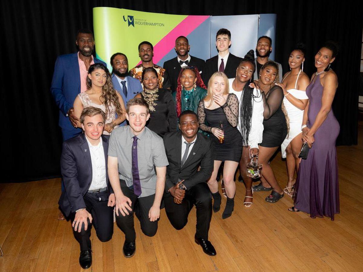 Students at the University of Wolverhampton's Sports Awards