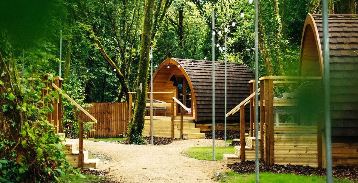 One of the glamping pods