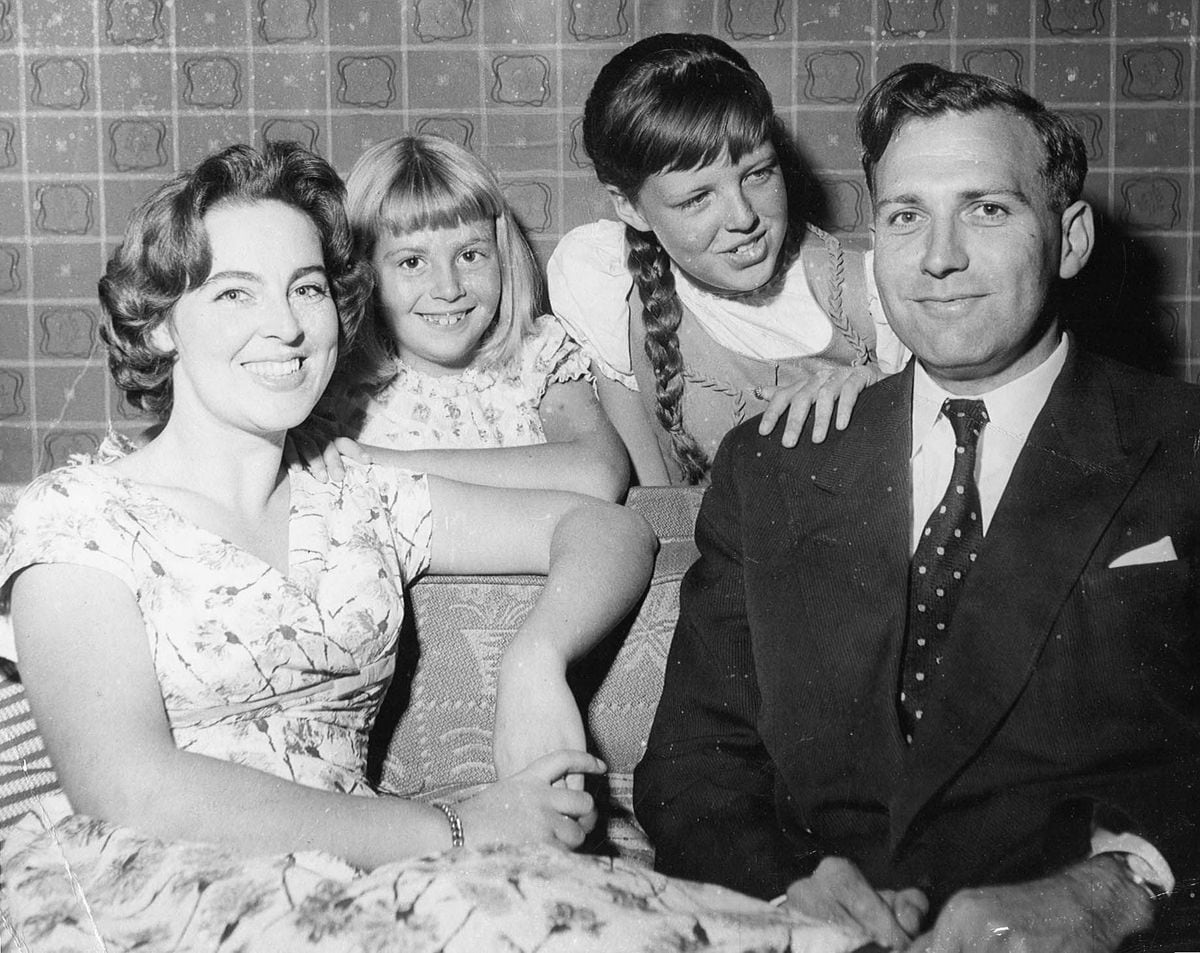 John Stonehouse with his first wife Barbara and their children, taken in the early 1960s when he was MP for Wednesbury