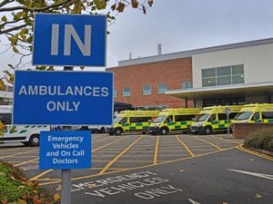 Ambulances at Sandwell General Hospital
