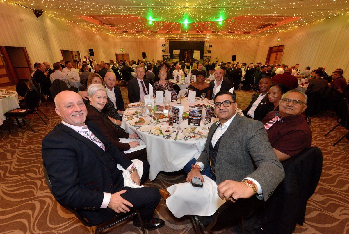 An audience of around 200 people were in attendance to see Frank Bruno and enjoy a three-course meal