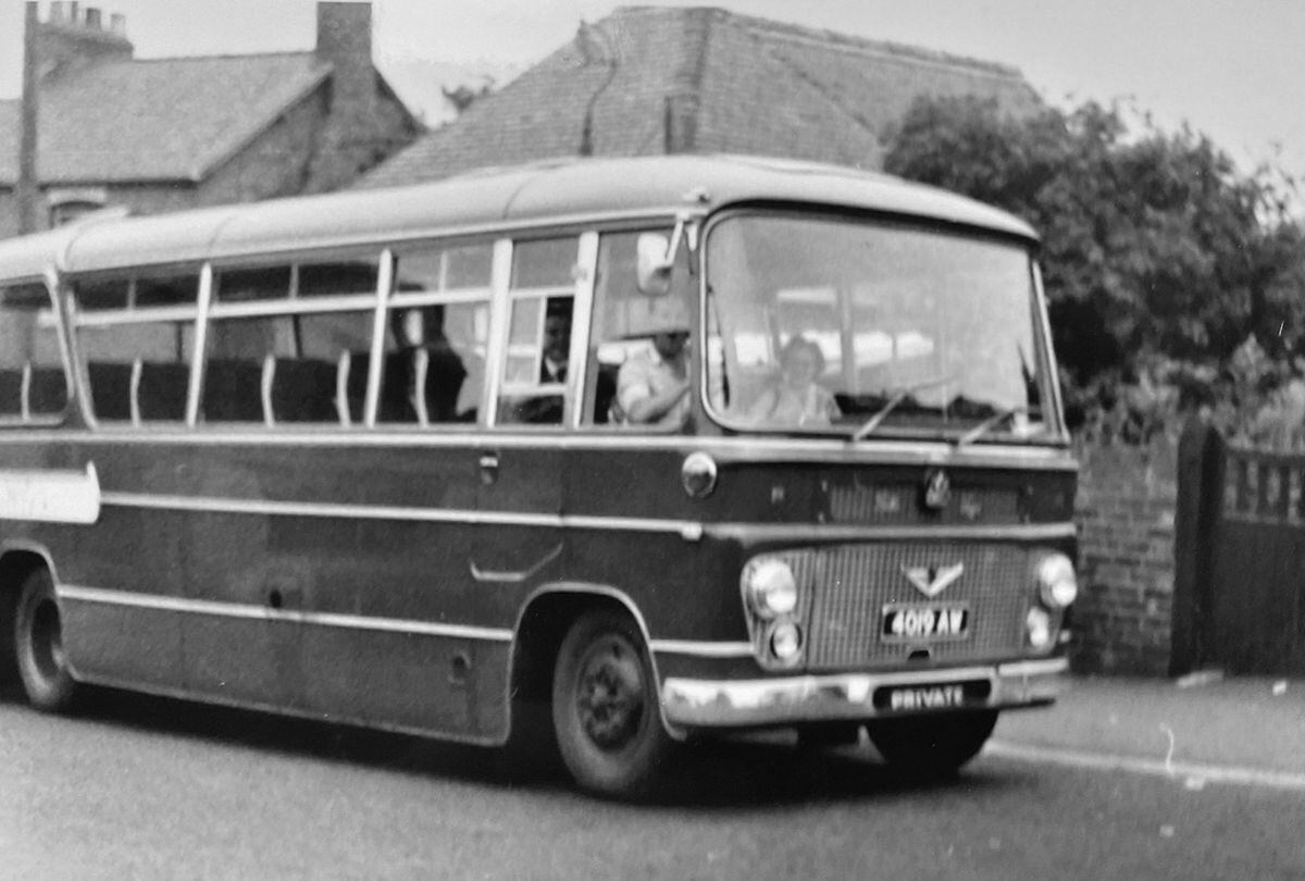 Another of the special Whittles coaches, seen here in Highley in the mid-1960s