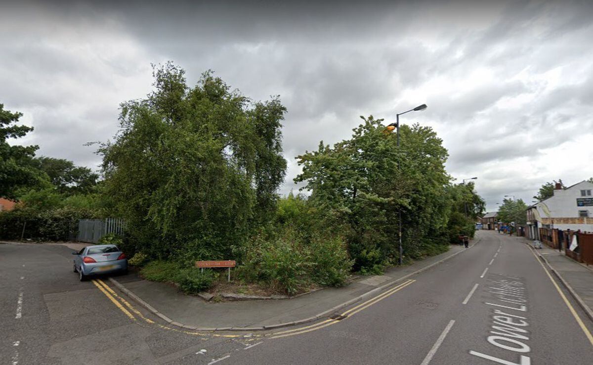The land as seen from the corner of Locksmith Close and Lower Lichfield Street, Willenhall. Photo: Google 