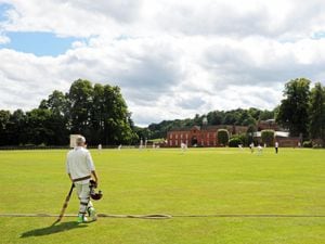 Enville cricket ground with Enville Hall as a back drop in South Staffordshire. Picture: Graham Gough