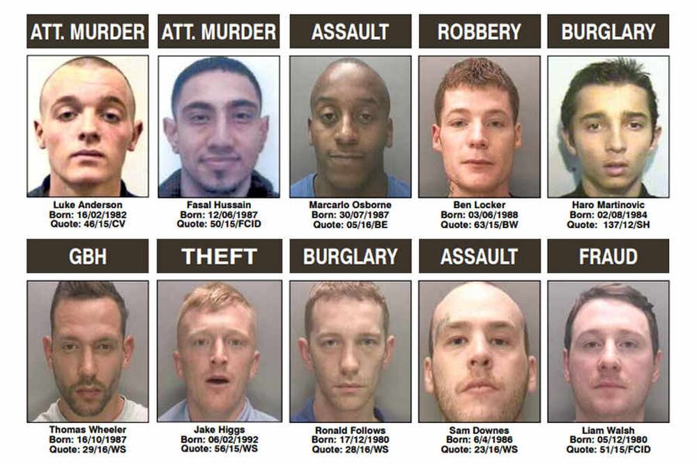 Wanted In The West Midlands Regions Most Sought After Suspects