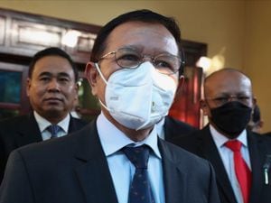 Cambodia National Rescue Party’s President Kem Sokha (Heng Sinith/AP)