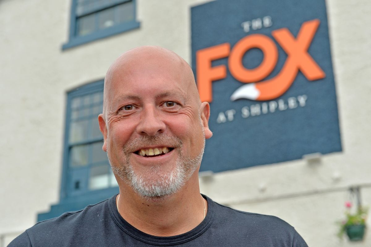 Neil Taylor survived coronavirus and has been happy to reopen The Fox at Shipley with his business partner.