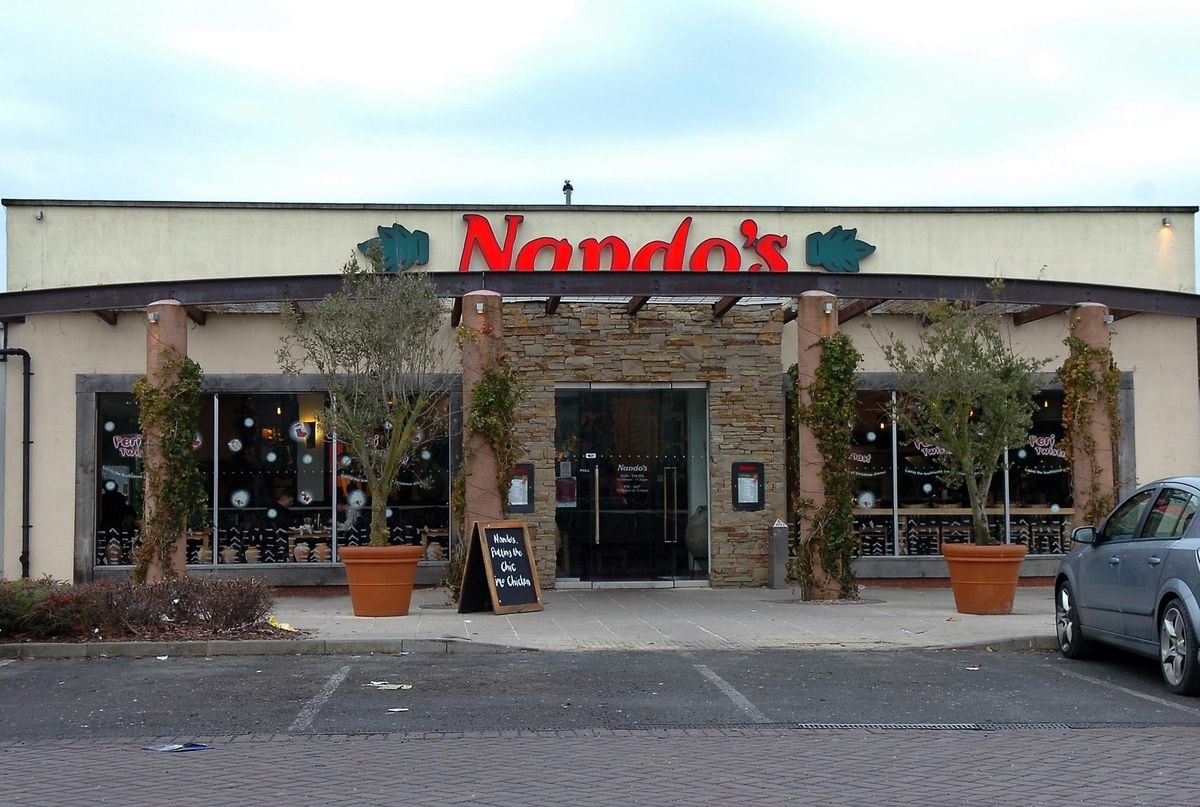 Nando's in Castlegate Way, Dudley, which was targeted by armed raiders