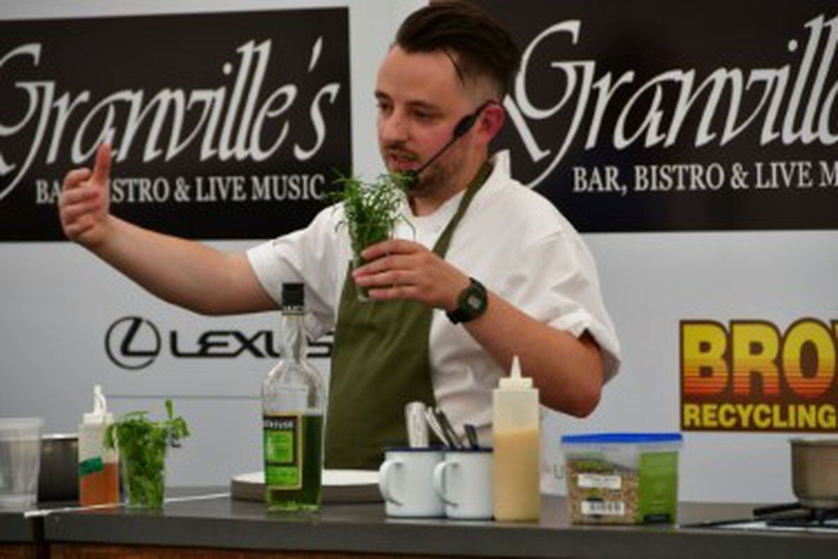 Jake Lowndes, of Little Seeds, in the Granville's demonstration kitchen