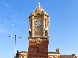 Wednesbury's clock tower has now been restored