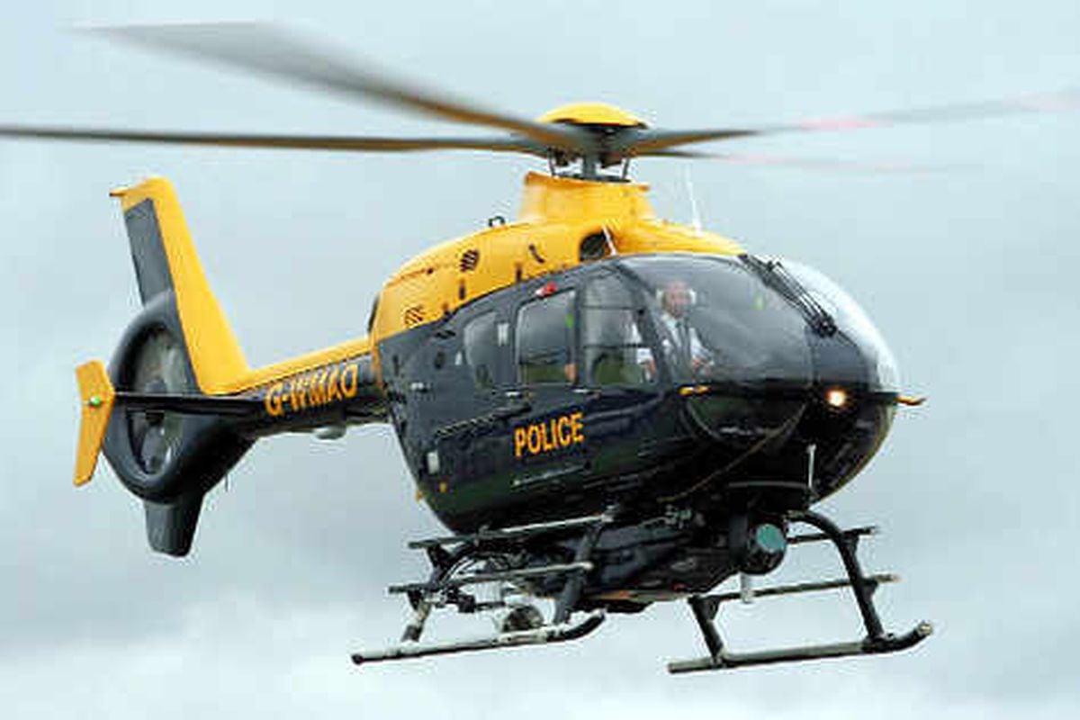 Men jailed for laser attack on police helicopter