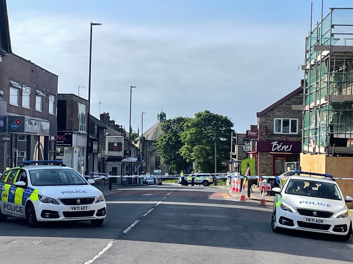 The scene in the Crookes area of Sheffield following the stabbing