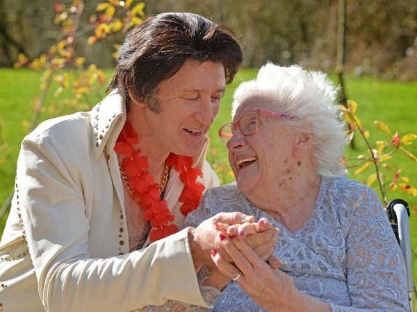 Elvis meets Margaret Robinson, aged 90