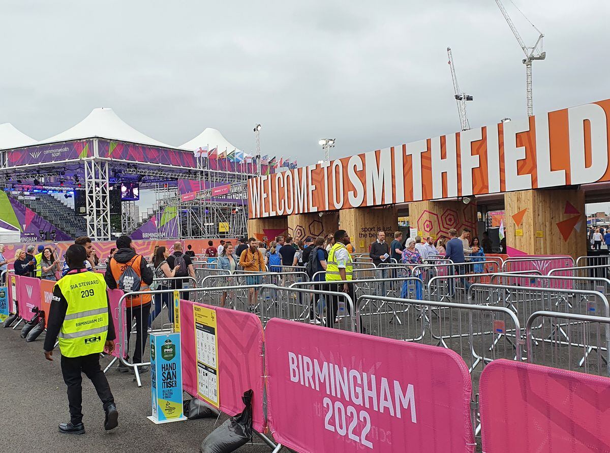 Smithfield in Birmingham has two sports and a wonderful atmosphere in the festival site