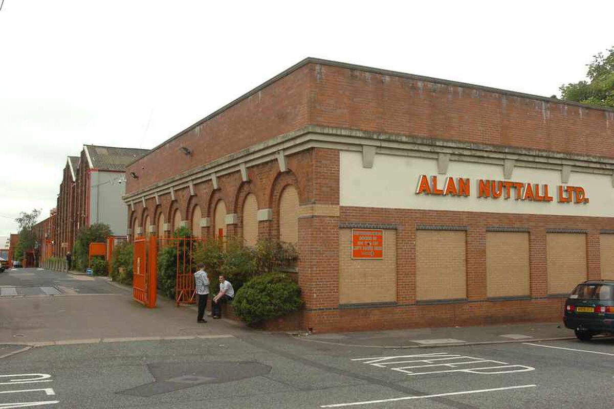 The Alan Nuttall Partnership factory in Hall Street, Dudley, where the fire station was found