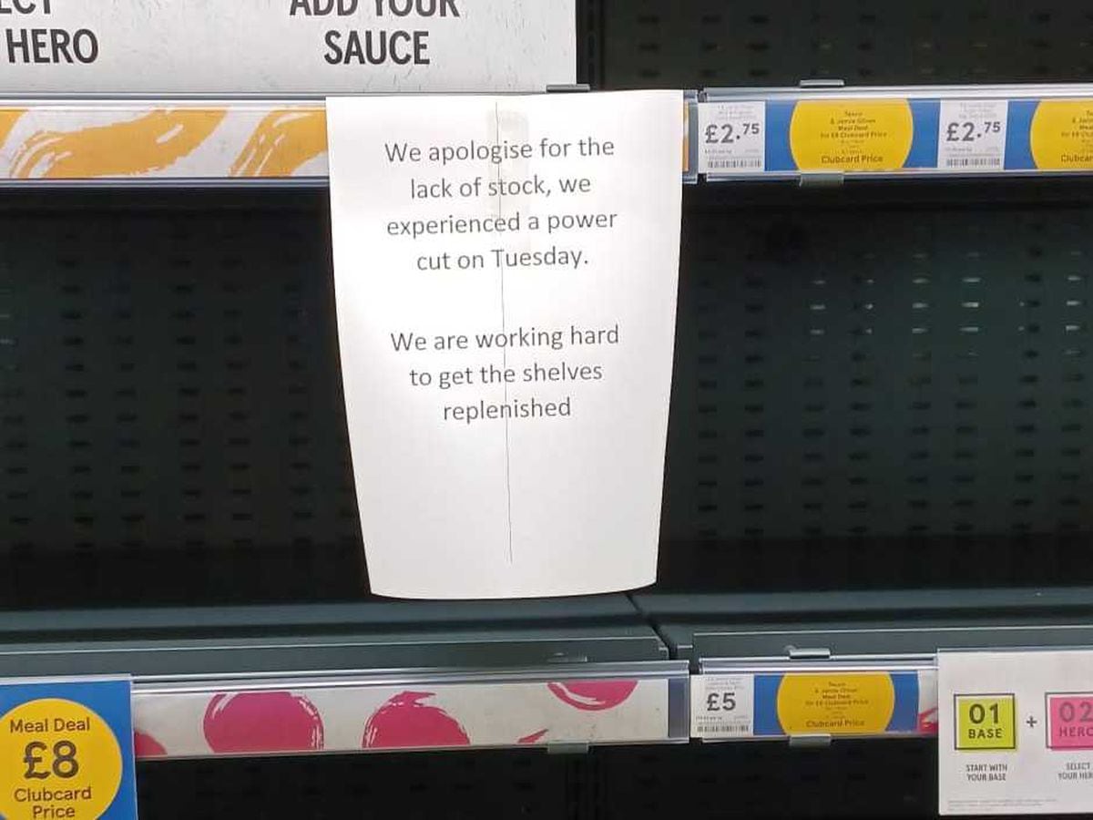 Tesco has apologised for empty shelves at its Wolverhampton Superstore