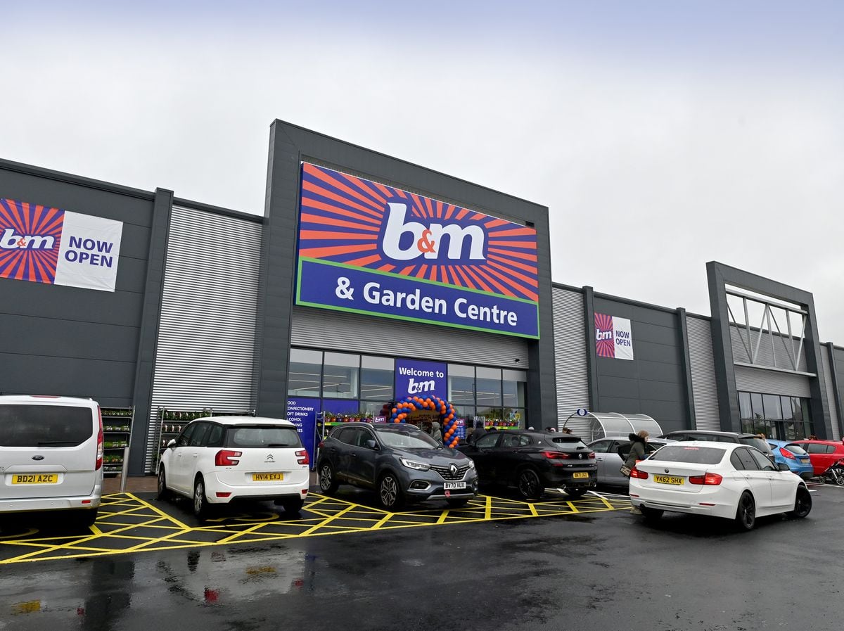 The new B&M store which has opened at Birchley Island Retail Park, Oldbury.