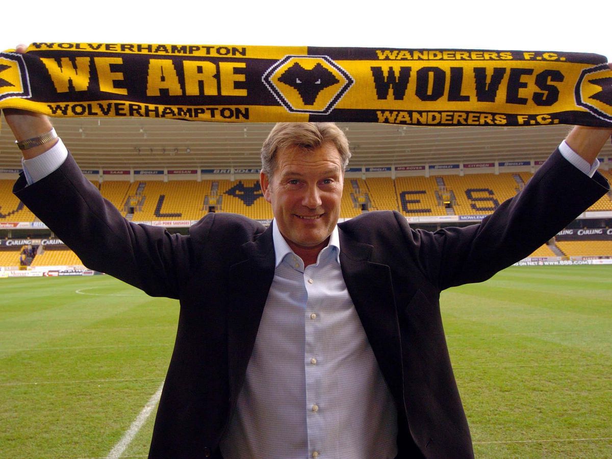 Glenn Hoddle is presented by Wolves