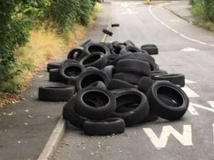 Fly-tipping in Wigmore Lane, West Bromwich. Photo: David Fisher