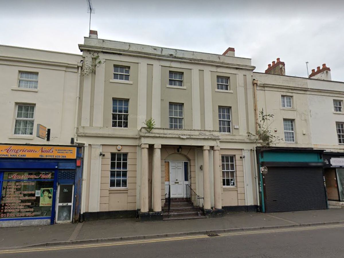 A former newspaper office in Walsall town centre could be converted into an 18-bed HMO. Photo: Google Street Map
