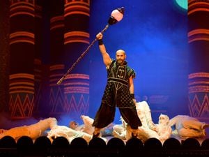 Michael Greco on stage in Aladdin, which has proved a hit at Wolverhampton Grand Theatre 