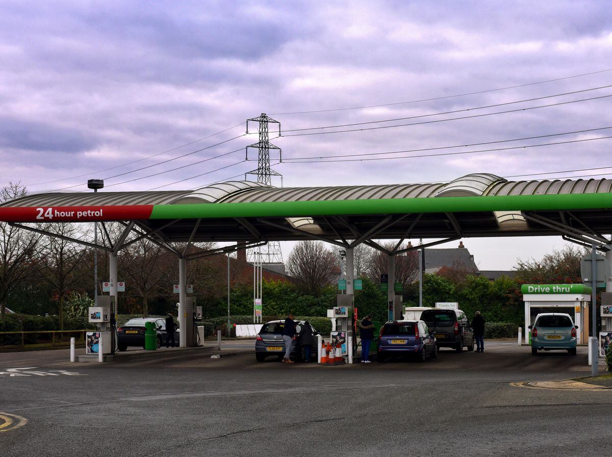 The Asda petrol station at Great Bridge