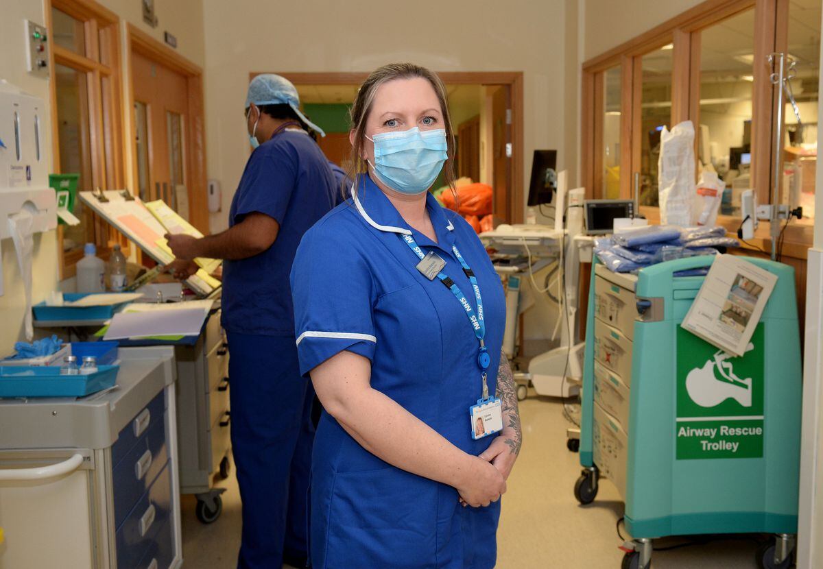 Caroline Bestwick is a dental health specialist who has been redeployed to work in intensive care