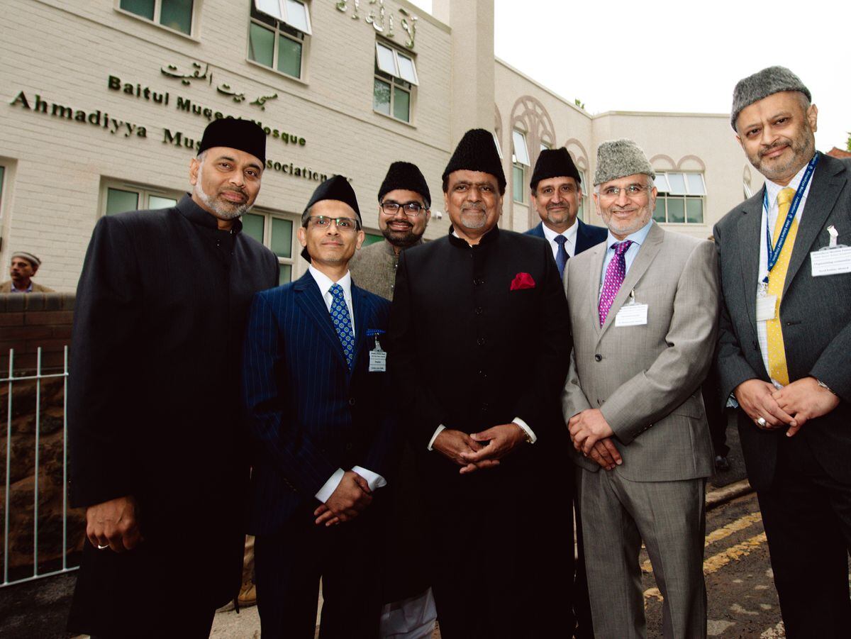 Religious and community leaders at the opening of the new mosque in Vicarage Place, Walsall