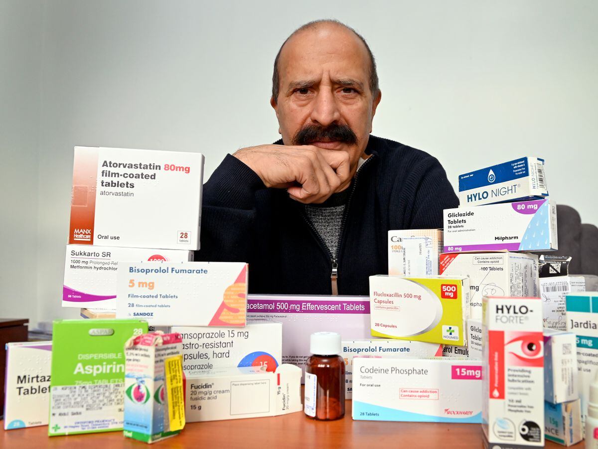 Former councillor Abdul Qadus, from Stourbridge, is worried that he will not be able to afford his prescriptions if proposed changes raise the age for free prescriptions from 60 to 66. 
