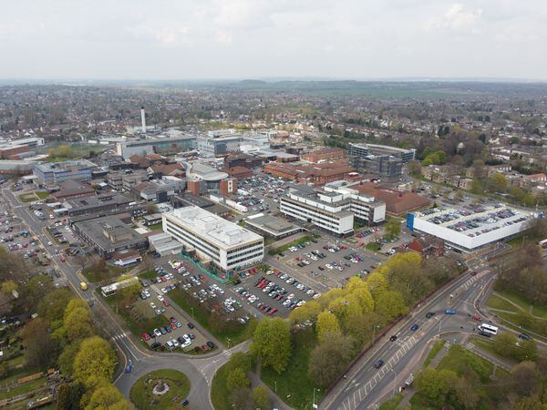 New Cross Hospital in Wolverhampton. Photo: Paul Turner facebook.com/ptaerialphotography